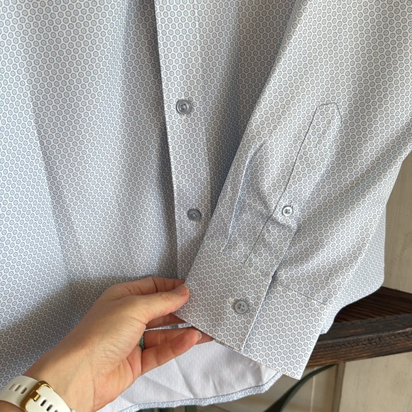 7 Diamonds Blue Dress Shirt Classic Style - Picture 6 of 9